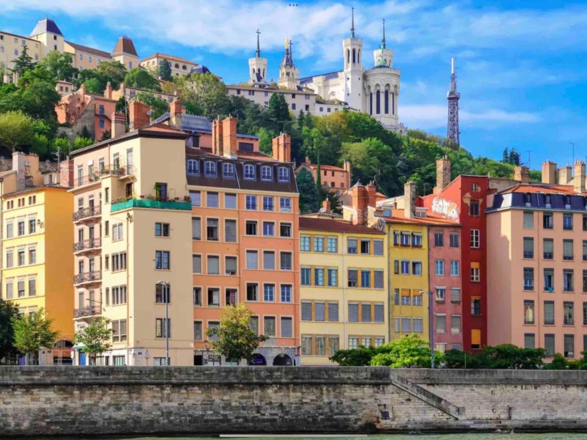 Ferienwohnung Beau Duplex Avec Jardin Et Vue Lyon Exterior foto